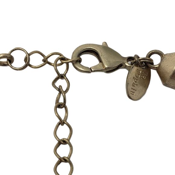 lia sophia Rumor Brushed Matte Gold Tone Cone Bead Long Necklace Heavy - Picture 11 of 12